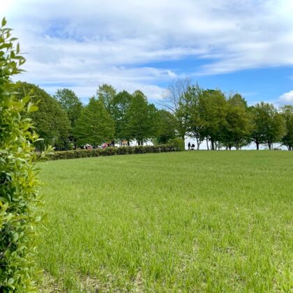 Blick aufs Feld / Spielplatz